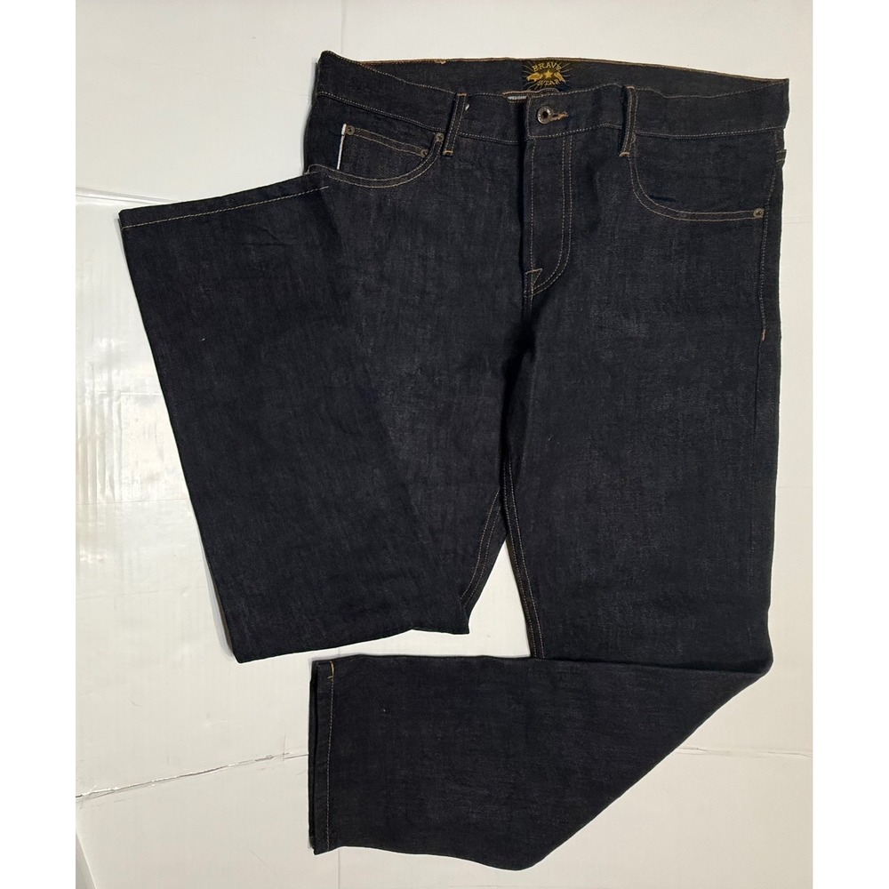 Brave Star Selvage Mens Slim Straight Denim Redline Selvedge Jeans 36 Made USA